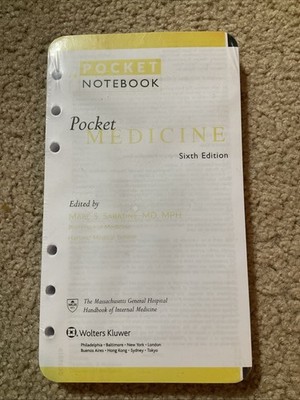 Pocket Notebook Medicine Sixth Edition, refill NOT binder, NEW