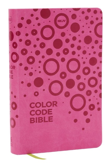 NKJV Color Code Bible for Kids Pink Leathersoft by Thomas Nelson LEATHER-BOUND - Image 3