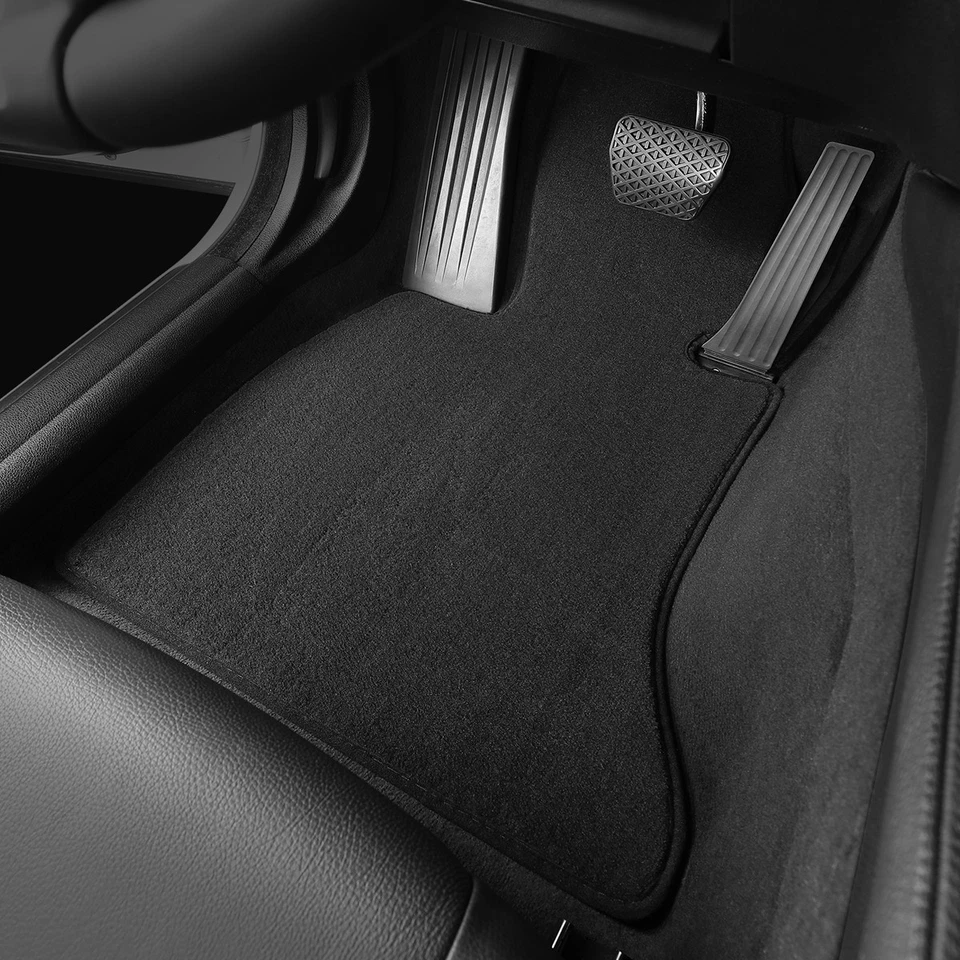 For Audi A6 C6 S6 RS6 2004-2011 Quality Black Velour Carpet Car Floor Mats Liner - Image 2 of 4