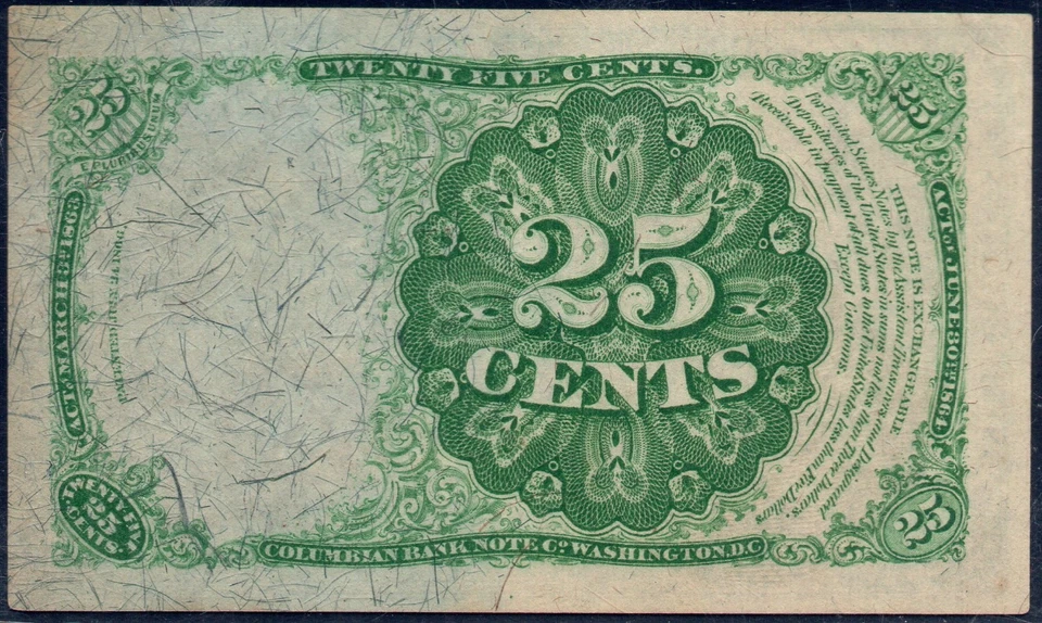 FR 1308 - 25c FIFTH ISSUE - LONG THIN KEY RED SEAL - PMG 65 EPQ GEM UNC - pp C - Image 4 of 4