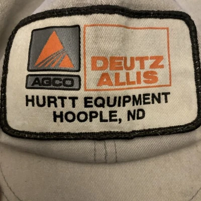 Vintage Agco Deutz Allis Farm Equipment Snapback Hat Trucker Farmer Tractor Mesh - Image 1 of 4