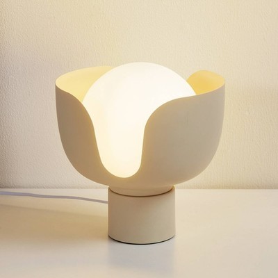 Lindby Tischlampe 'Fiora' (Modern) in Creme aus Metall (1 flammig, E27) - Tischl