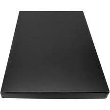 1 PCS Black Museum Archival Storage Box Drop Front 13.75x19.75x1.5 Inch