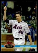 Jacob deGrom 2021 Stadium Club Chrome 1991 Design Variation #167b Mets ESE