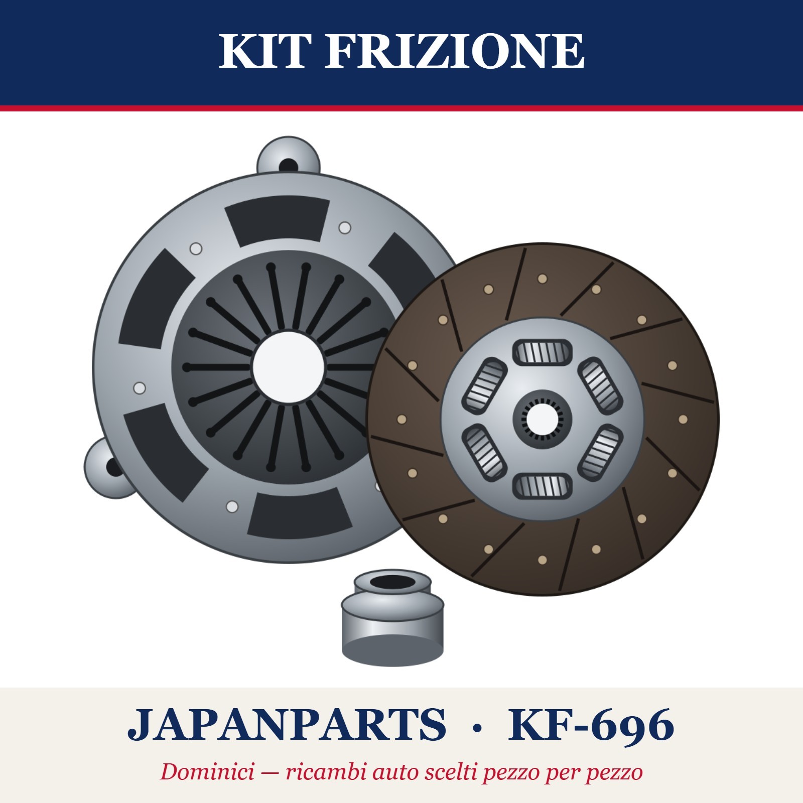 KIT FRIZIONE JAPANPARTS KF-696 PIAGGIO PORTER PIANALE PIAGGIO PORTER FURGONE