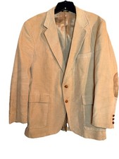 Vintage Levi's Menswear Corduroy Sport Coat Blazer Jacket Made in USA Tan 42R