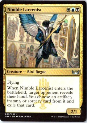 Nimble Larcenist 205 Uncommon Streets of New Capenna Magic: The Gathering NM