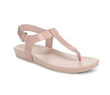 NEW VIONIC Women's Palisades Toe Post Ankle Strap Sandal - Smokey Rose Patent