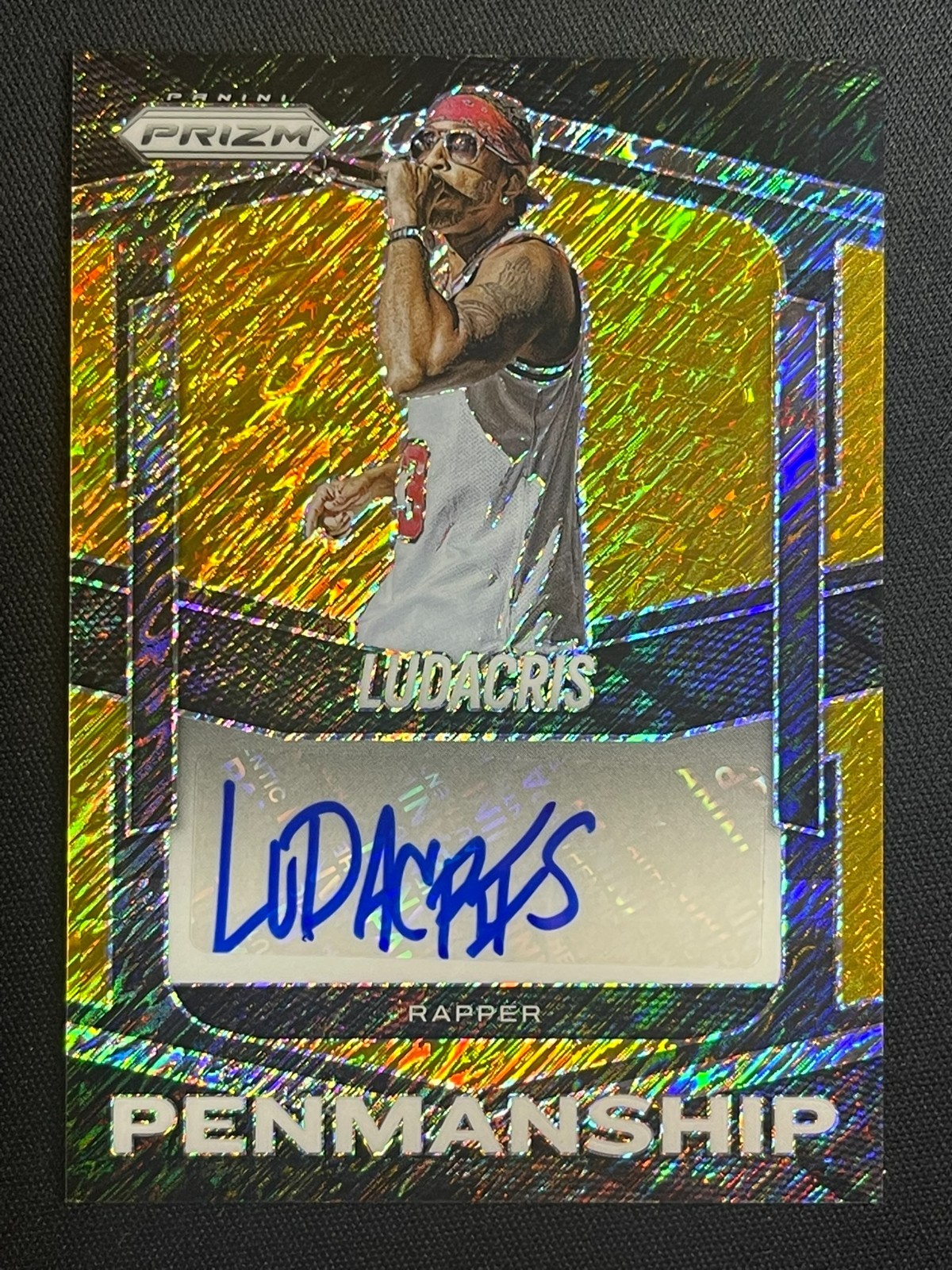 LUDACRIS /10 GOLD SHIMMER AUTO AUTOGRAPH 2025-26 PANINI PRIZM NBA PEN-LUD LUDA 1 view 1