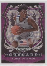 2020-21 Panini Prizm Draft Picks Crusade Purple Wave James Wiseman #82 0u2j