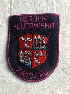 Ärmelabzeichen der Berufsfeuerwehr Zwickau