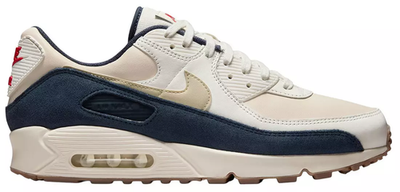 New NIKE Air Max 90 PREMIUM PRM Men's Athletic Sneakers IVORY BLUE