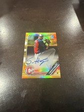 Sam Hentges 2019 Bowman Chrome Gold Refractor Auto Autograph #41/50