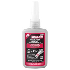 Vibra-Tite 13750 Threadlocker, Vibra-Tite 137, Red, High Strength, Liquid, 50
