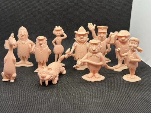 Marx Flintstones PlaySet Figures Lot of 10   1991 Recasts