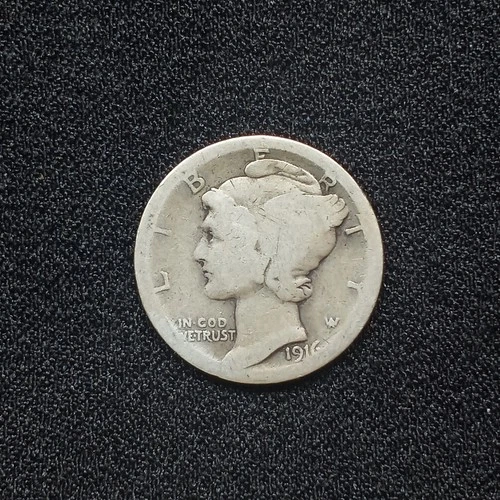 1916-S Mercury Dime Good+