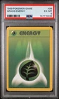 1999 POKEMON BASE SET UNLIMITED #99 GRASS ENERGY PSA 6