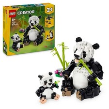 LEGO Creator 31165 3in1 Wilde Tiere: Pandafamilie, Spielzeug für Kinder