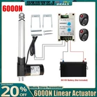 12V Linear Actuator 6000N/1320lbs Max Lift Heavy Duty W/ Controller for Auto Car