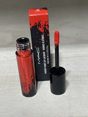 m.a.c patent paint lip lacquer Mac Patent Paint Lip Lacquer 590 Red Enamel New In The Box