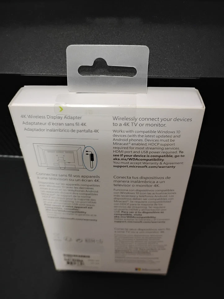 Microsoft 4K UTH-00001 Wireless Display Adapter, 3rd Gen (1942) Brand New Sealed - Image 3 of 3