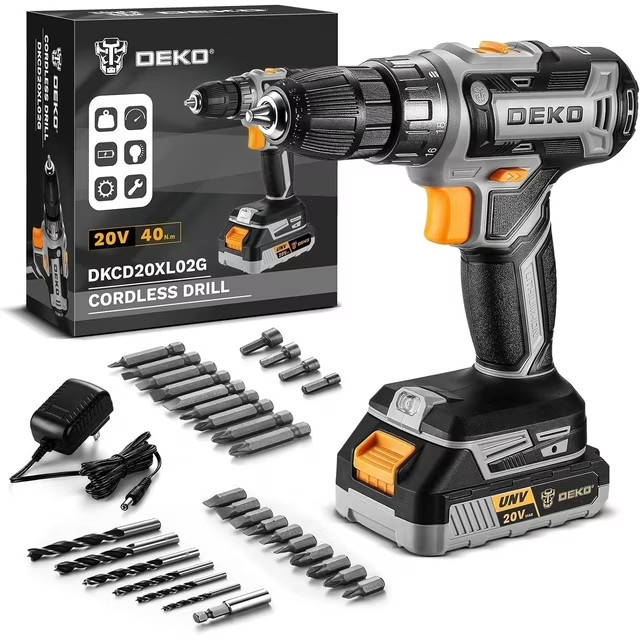 Cordless: Deko Pro Cordless Drill 20v Electric Power Drills 