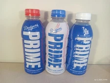 LA Dodgers Prime Hydration Lot of 3 NEW Collectors Bundle