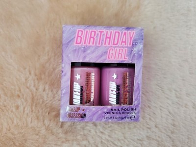 Makeup Obsession London Birthday Girl Nagellack Duo Set, Neu im Karton