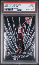 1998-99 Topps Chrome Champion Spirit #CS1 Michael Jordan PSA 10 GEM MINT