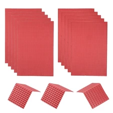 Miniature Roof Tiles PVC for Model Building Red Pack of 10,1:25