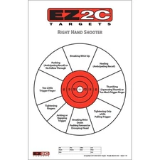 500 EZ2C Targets Style 11 Right Handed Diagnostic Pistol Targets (500 pack) 