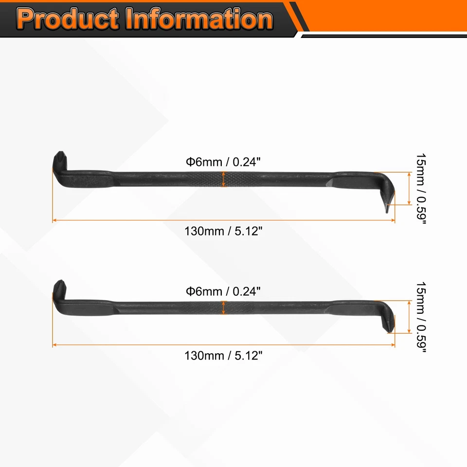 2pcs Offset Screwdriver Set PH2/SL6 PH2/PH1 Phillips Slotted Screw Driver, Black Foto 2 de 4