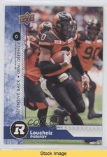 2018 Upper Deck CFL Blue Loucheiz Purifoy #42 READ r6v