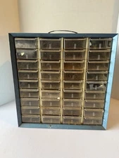 Vintage Metal Akro-Mills 36 Drawer Small Parts Cabinet