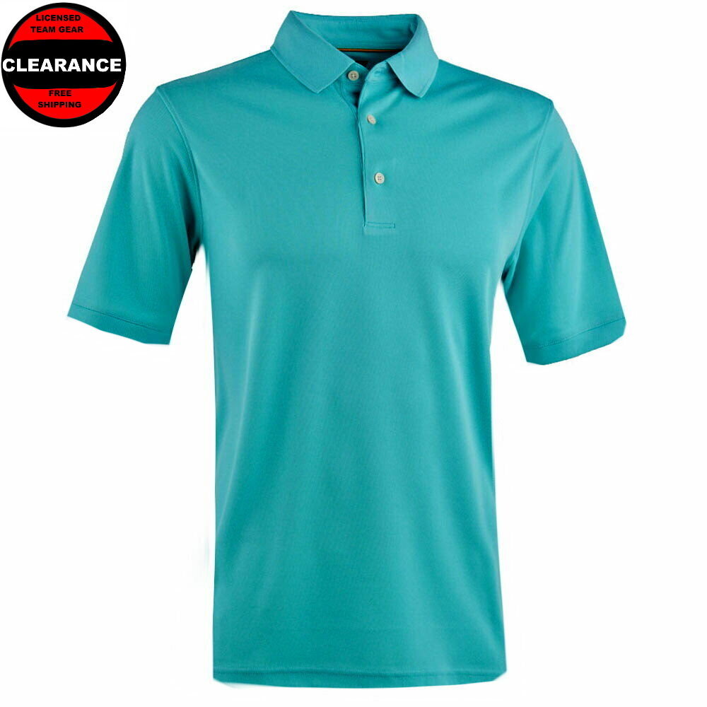 Apparel - Mens Ss Solid Aqua Pique Golf / Polo Shirt , Nwt, 
