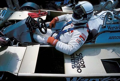 NEW RARE 1:5 Casco Helmet F1 JOCHEN MASS 1979 Arrows F1 SPARK +