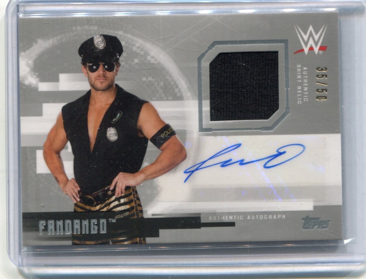 2017 Topps WWE Undisputed - Autograph Relics Fandango #UAR-FA Silver ...