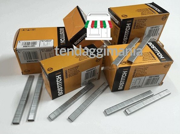 Punti Metallici Bostitch Per Pistola Ad Aria - Misure 6-14mm Corona 12,8mm TENDEEVOLUTION