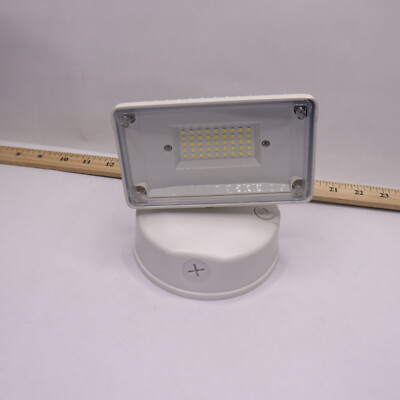 Halo Outdoor Square Head Flood & Security LED Light White 4000K 120V