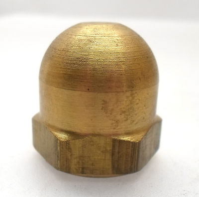 6x1 mm thread - 7/8'' hex Brass Engine Spinner Nut from MACS #9135