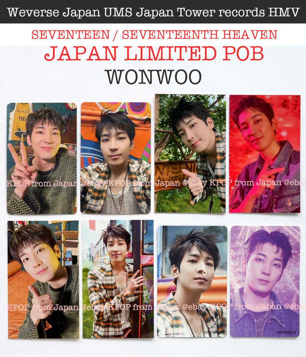 WONWOO SEVENTEEN SEVENTEENTH HEAVEN JAPAN POB Photocard WONWOO SEVENTEEN SEVENTEENTH HEAVEN JAPAN POB Photocard