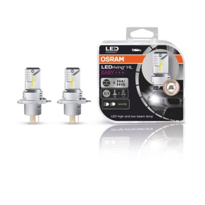 NEU Osram LED H4/H19 HL Easy LEDriving 12V 18,7W/19W P43t/PU43t-3 6000K weiß