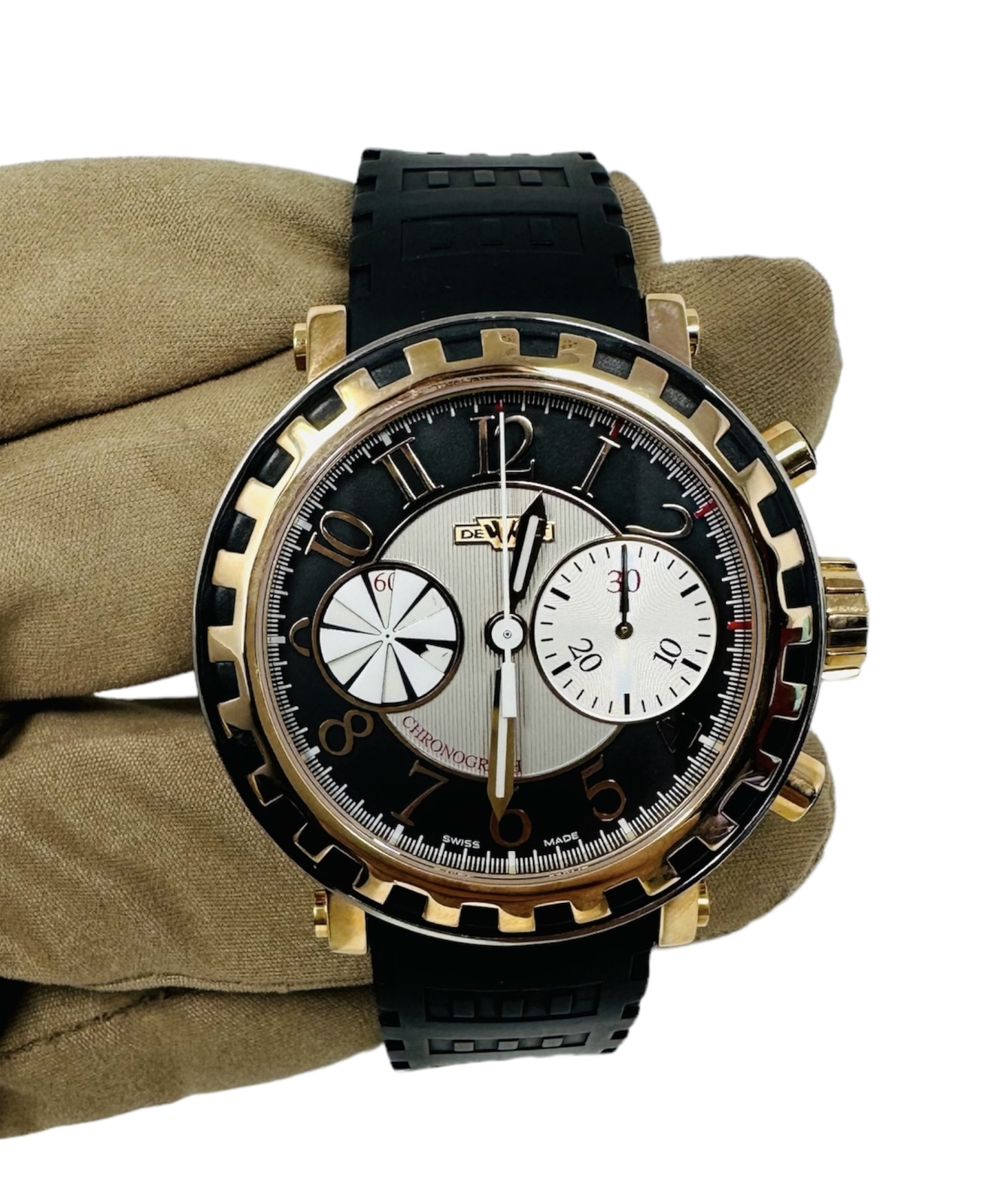 DeWitt Academia Chronograph Sequential Black & Ro… - image 6