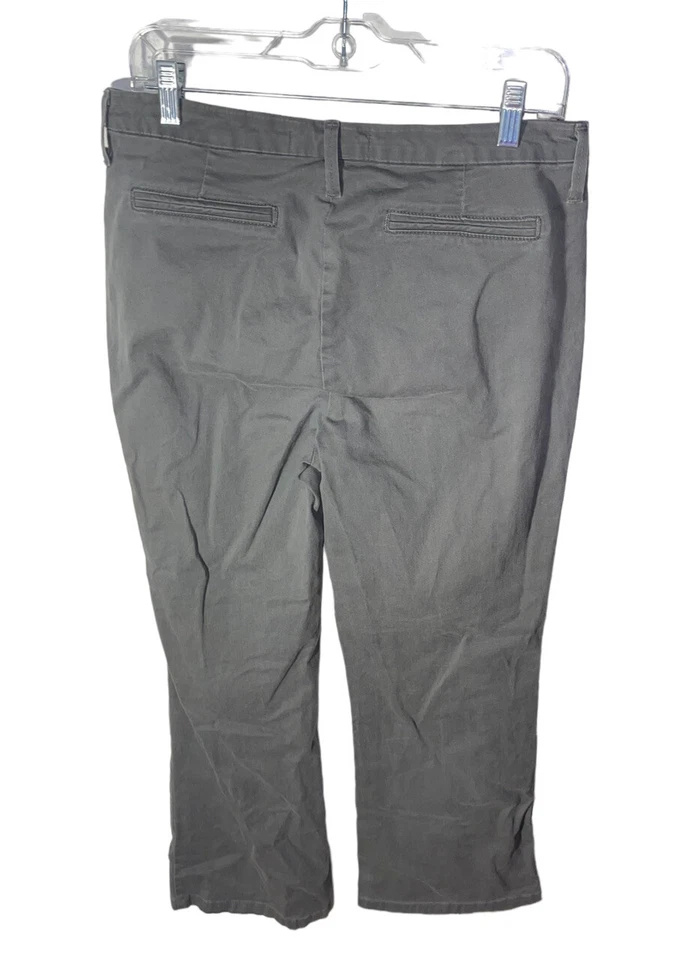 Pantalones Chinos NYDJ Talla 10 Pierna Recta No Tus Hijas Jeans Gris DEFECTUOSOS Foto 3 de 4