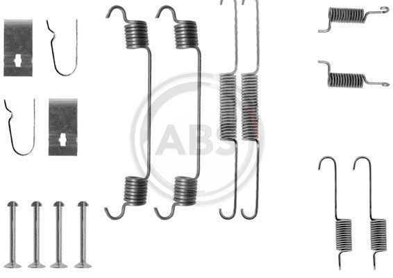 Rear Brake Shoe Fitting Kit A.B.S. 0675Q for Mazda 323 (89-94)