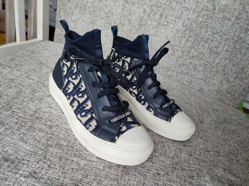 blue dior oblique technical mesh