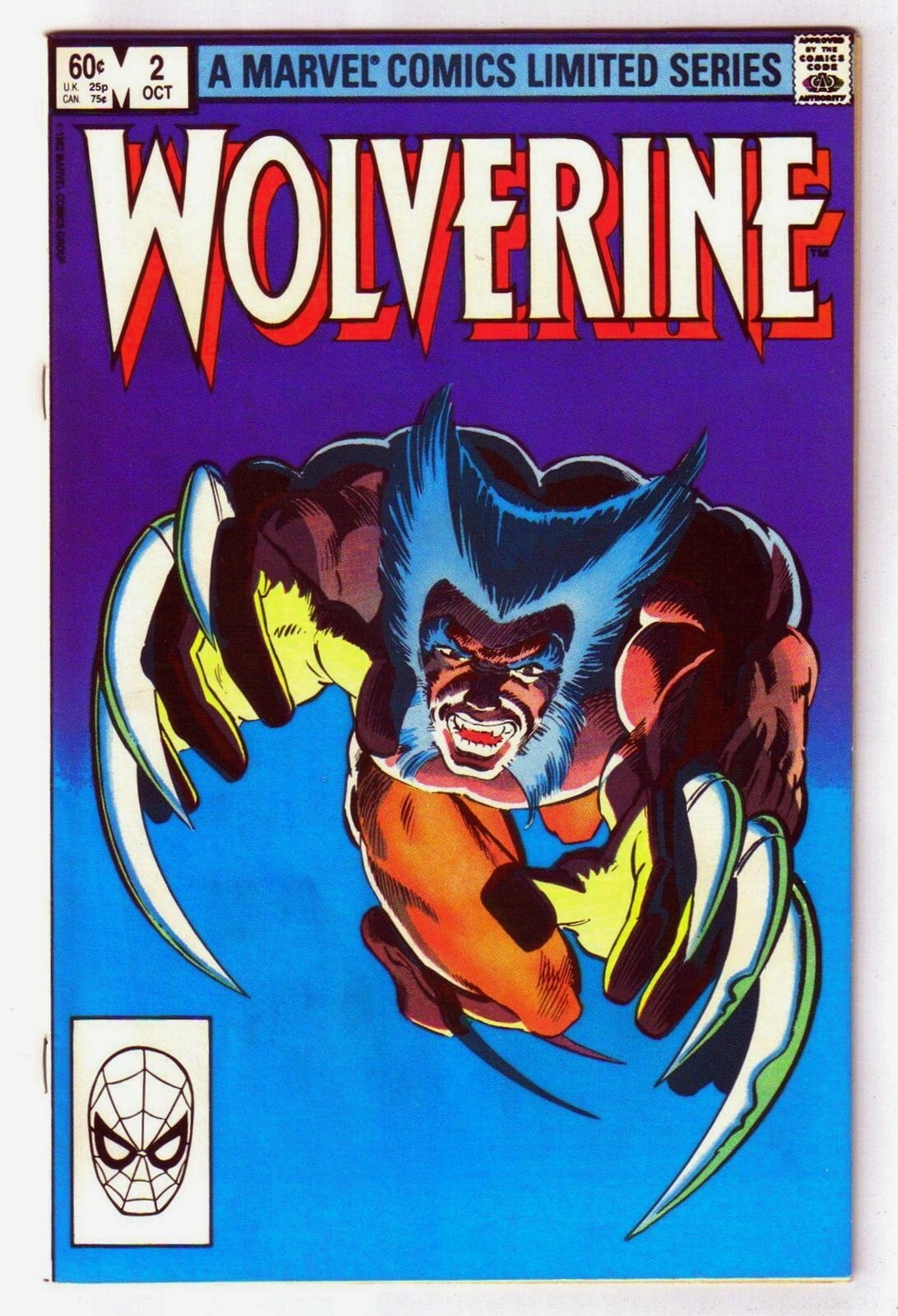 WOLVERINE #2 of 4 Part Limited Mini Series Marvel Comic Book ~ VF