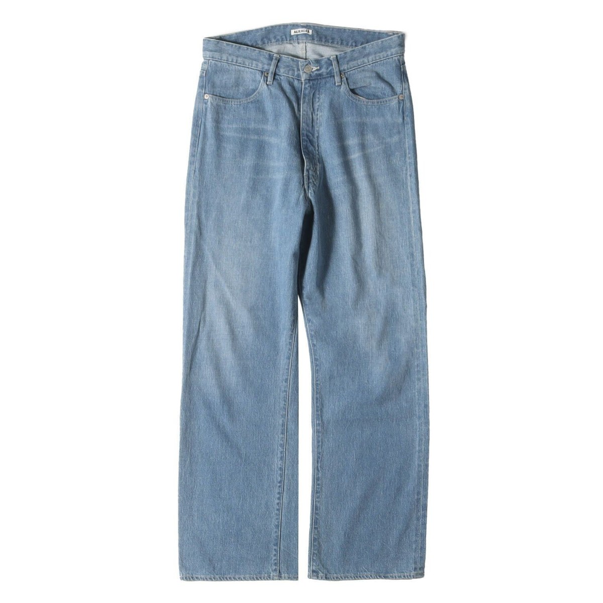 AURALEE PANTS SIZE: 4 24SS LIGHT DENIM (SELVEDGE FADED