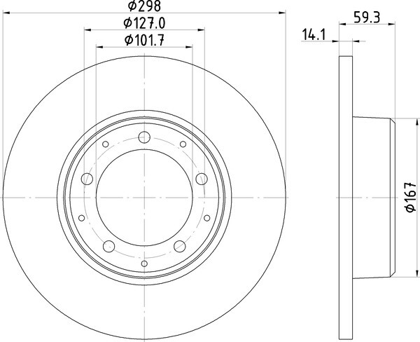 2x Mintex Discs Rear fits Land Rover Defender 2.5 TDI 4x4 3.9 V8 Td5 2.2 Td4