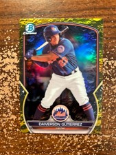 Daiverson Gutierrez Chrome-Yellow Lunar Crater Refractor /75 - 2023 Bowman Draft
